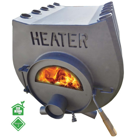 Special hot air stove HEATER with hotplate 24 kW version 2023