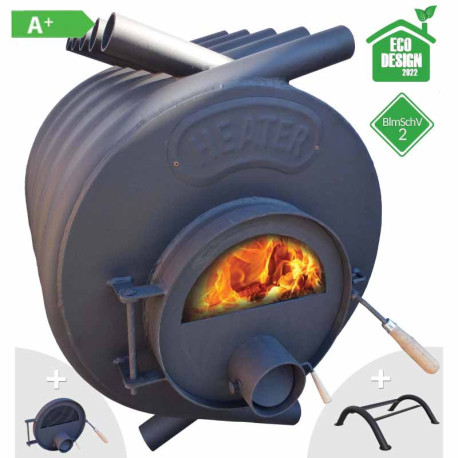 Hot air wood stove HEATER - 12 kW, HEATER stove - wood stove